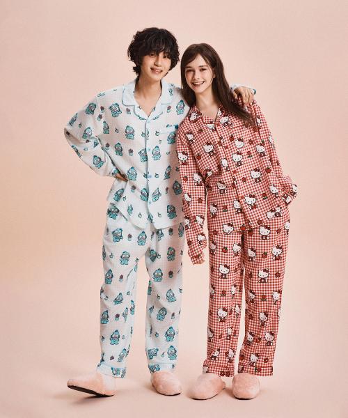 

[SPAO] Sanrio Characters Long Sleeve Pajamas (Mint) SPPPG23U01 [Shipped from Korea] 100% Authentic Mint - S