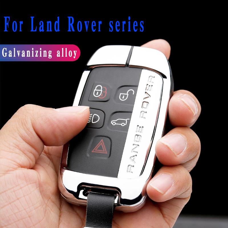 For Land Rover FREELANDER DISCOVERY RANGE ROVER Range Rover Evoque Jaguar Galvanized Alloy Key Case Cover Protective Shell