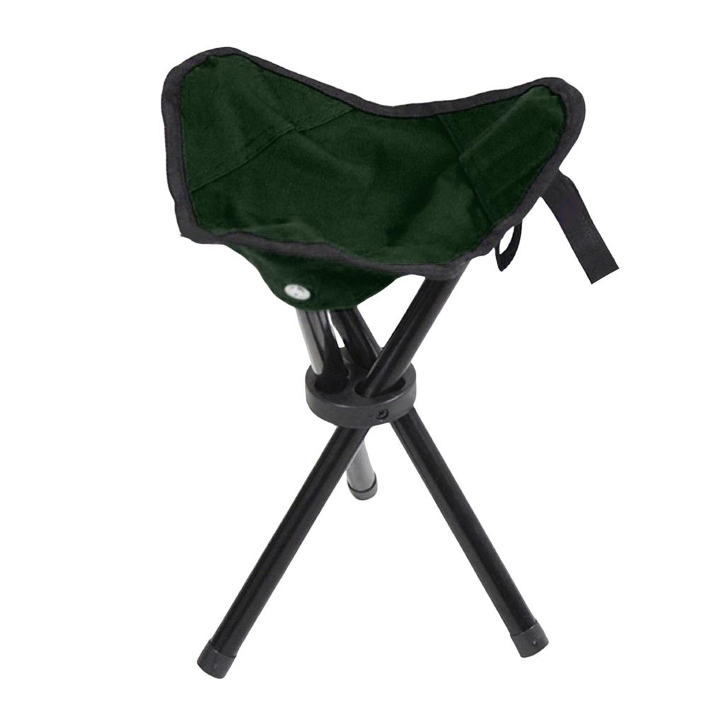 Klappbarer Sitz Dreibeinstuhl Dreibeinhocker für Outdoor Wandern Camping Angeln Verwendung Höhe 12 Zoll Faltbar 3 Beine Stuhl Tragbar