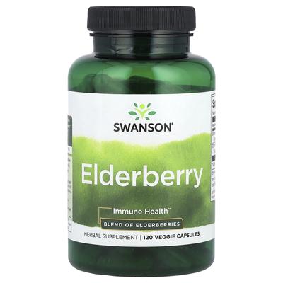 Swanson, Elderberry, Immune Health, 120 Veggie Capsules
