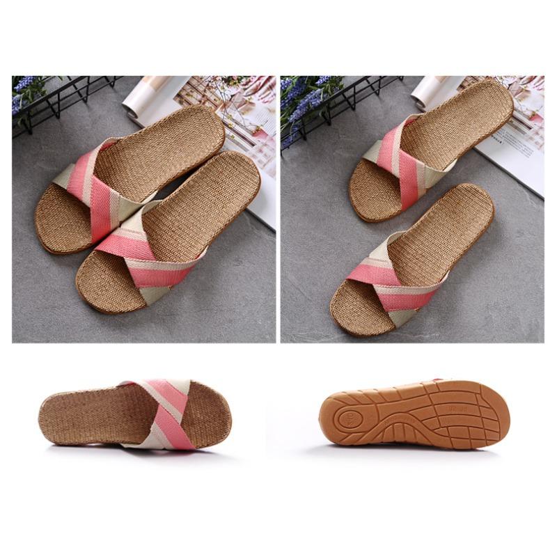 New Vintage Linen Slippers for Women
