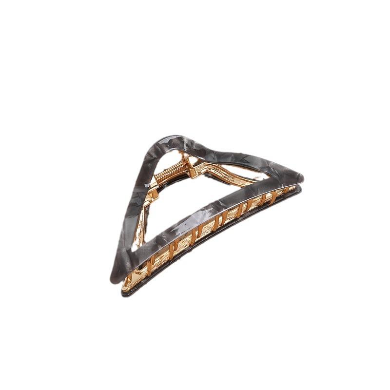 Light Luxury High-Grade Acetic Acid Triangle Shark Clip Female Spring Large Hair Volume, Back Head Hair Disc Grab Clip Hairpin Headdress