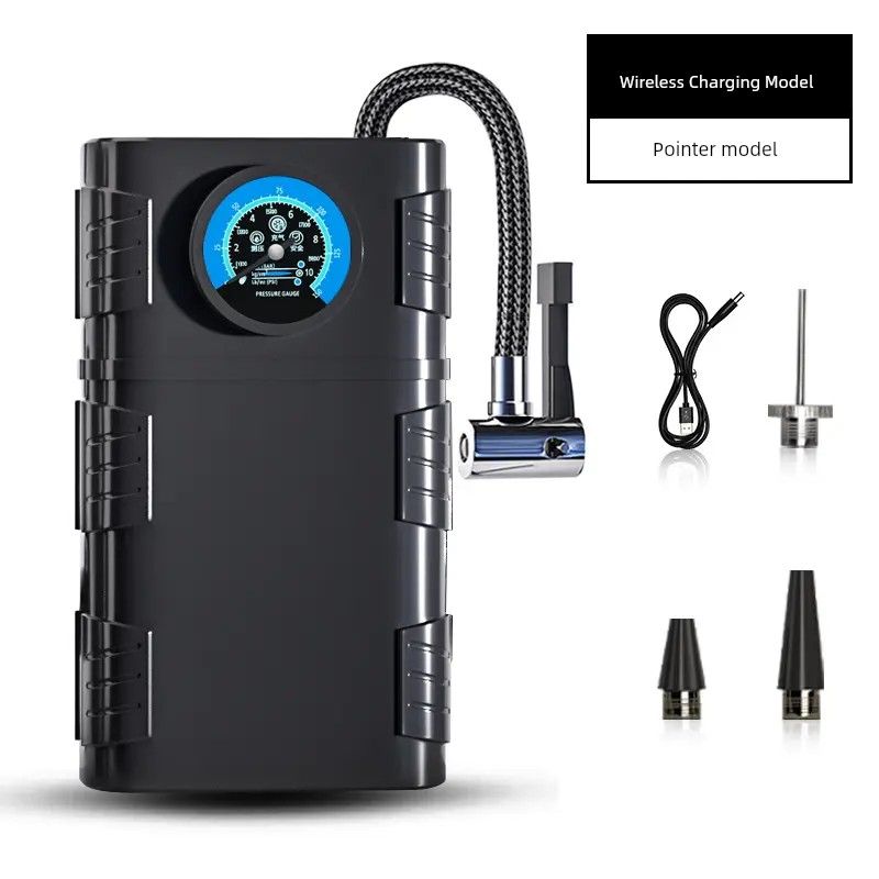 Fully Automatic Wireless Digital Display Car Air Pump for Motorcycles, Cars, Electric Bicycles, Portable High-Pressure Air Pump