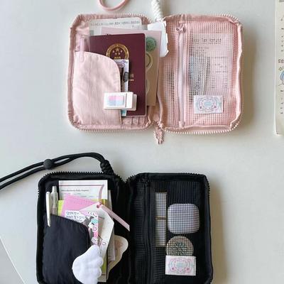Ballet Rabbit Card Bag, ID Storage Bag, Neck Hanging Style, Travel Small Passport Holder, Portable Miscellaneous Storage Bag