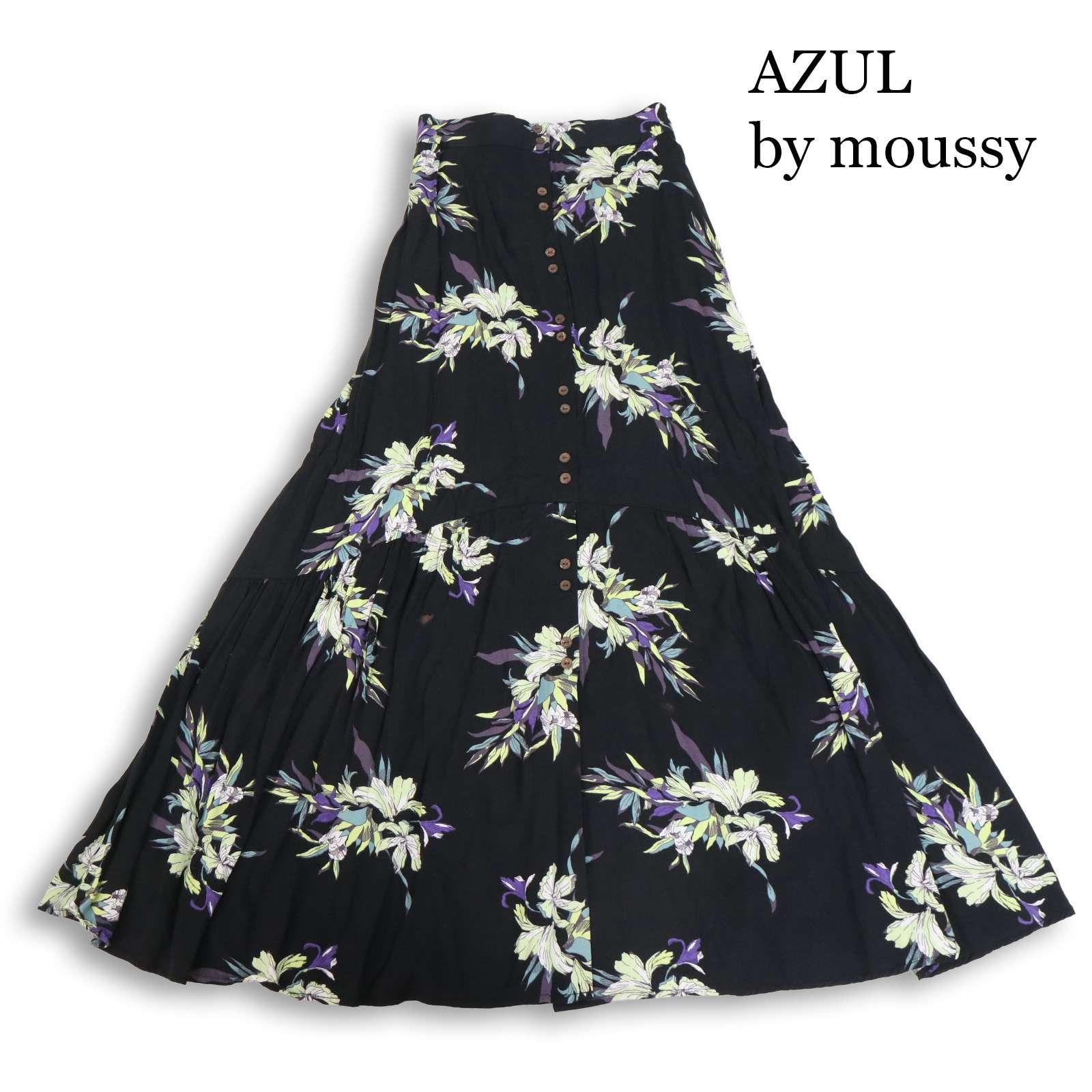 AZUL by moussy All year round Floral pattern All-over pattern Maxi skirt Sz.S Ladies