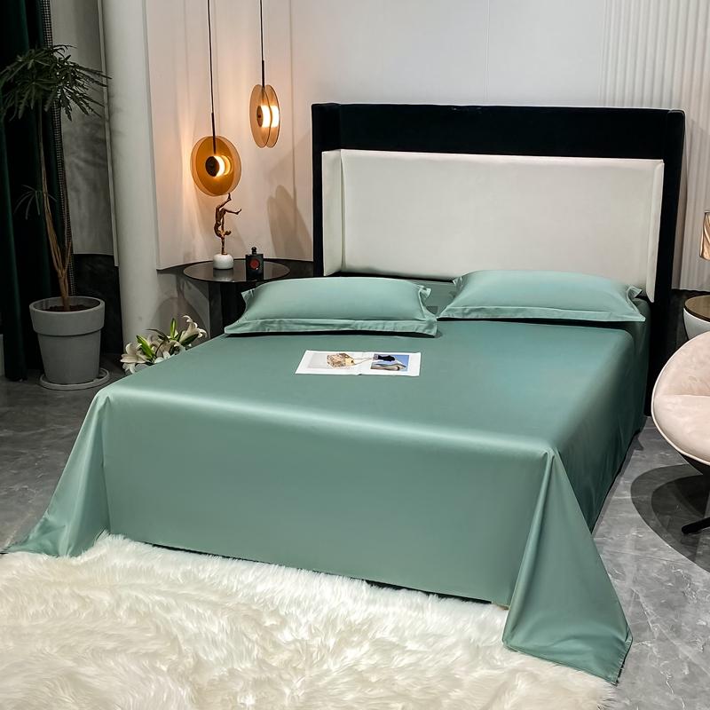 1000TC Egyptian Cotton Flat Bed Sheet 100% Cotton Top Sheet with Pillowcases  Luxury Soft Bed Sheet Bed Linen Double Queen King