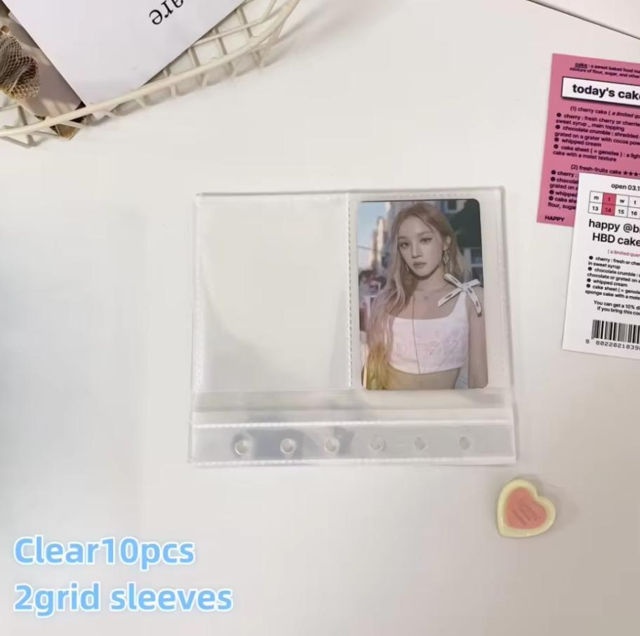 Vintage Jeans Po Album With 10pcs Sleeves DIY Binder Pocard Holder Collection Kpop 3inch Cards Collect