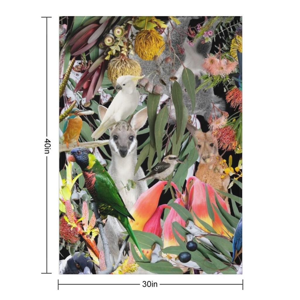 Australian Natives Throw Blanket Luxury Thicken Winter beds Plush cosplay anime Blankets