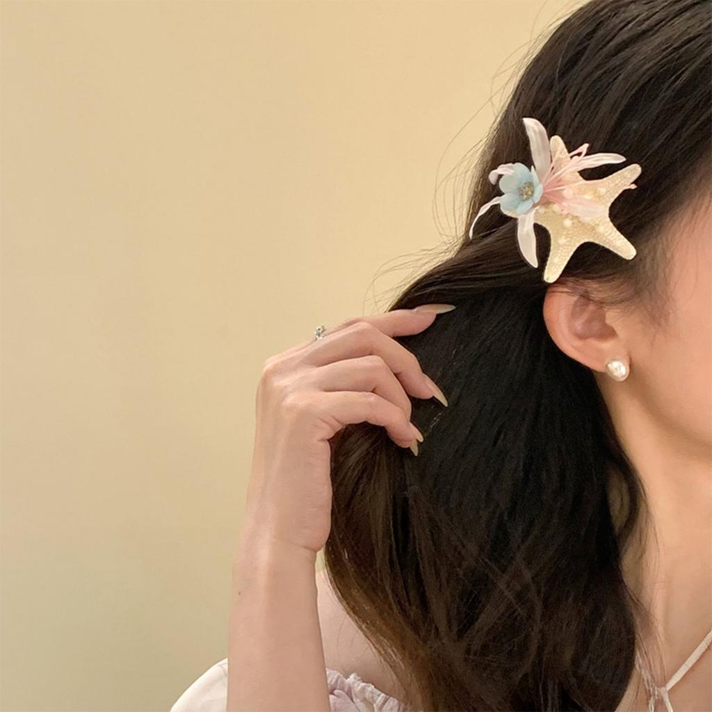 Haarklammern in Lilienblütenform für Frauen und Mädchen, Haarspange, Krabbenklammer, Pferdeschwanz-Haarnadeln, Bad, Strand, Kopfbedeckung, Haar-Accessoires