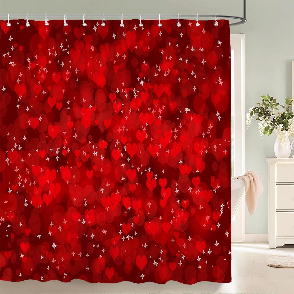 3D Colorful Simple Geometric Printing Shower Curtains Bathroom Curtain Waterproof Polyester Home Decoration Curtain With Hooks