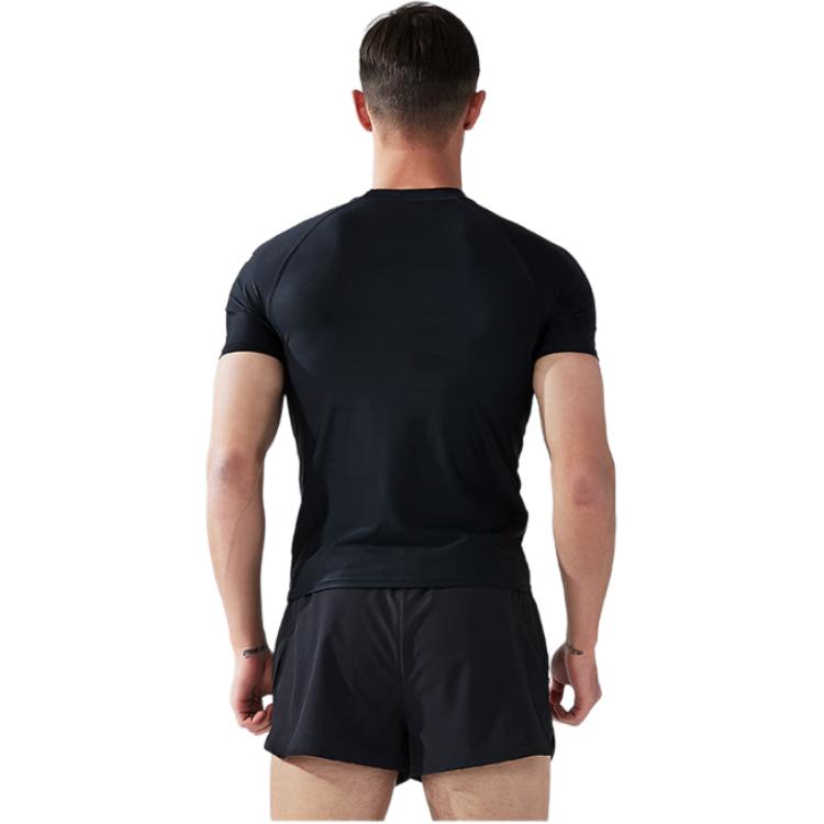 Li Ning Men's Swimwear Men's Black Casual Surf Swimsuit LSLR225-1