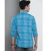 Men Slim Fit Checkered Full Sleeves Spread Collar Casual Shirt
