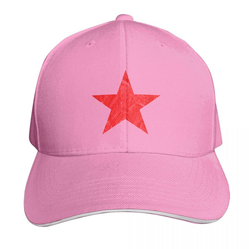 Eine Vintage Rote Stern Baseballkappe Luxus Damenmütze Angelkappen Unisex Golfhut Unisex Sportkappe Trucker-Kappen Für Unisex Damen