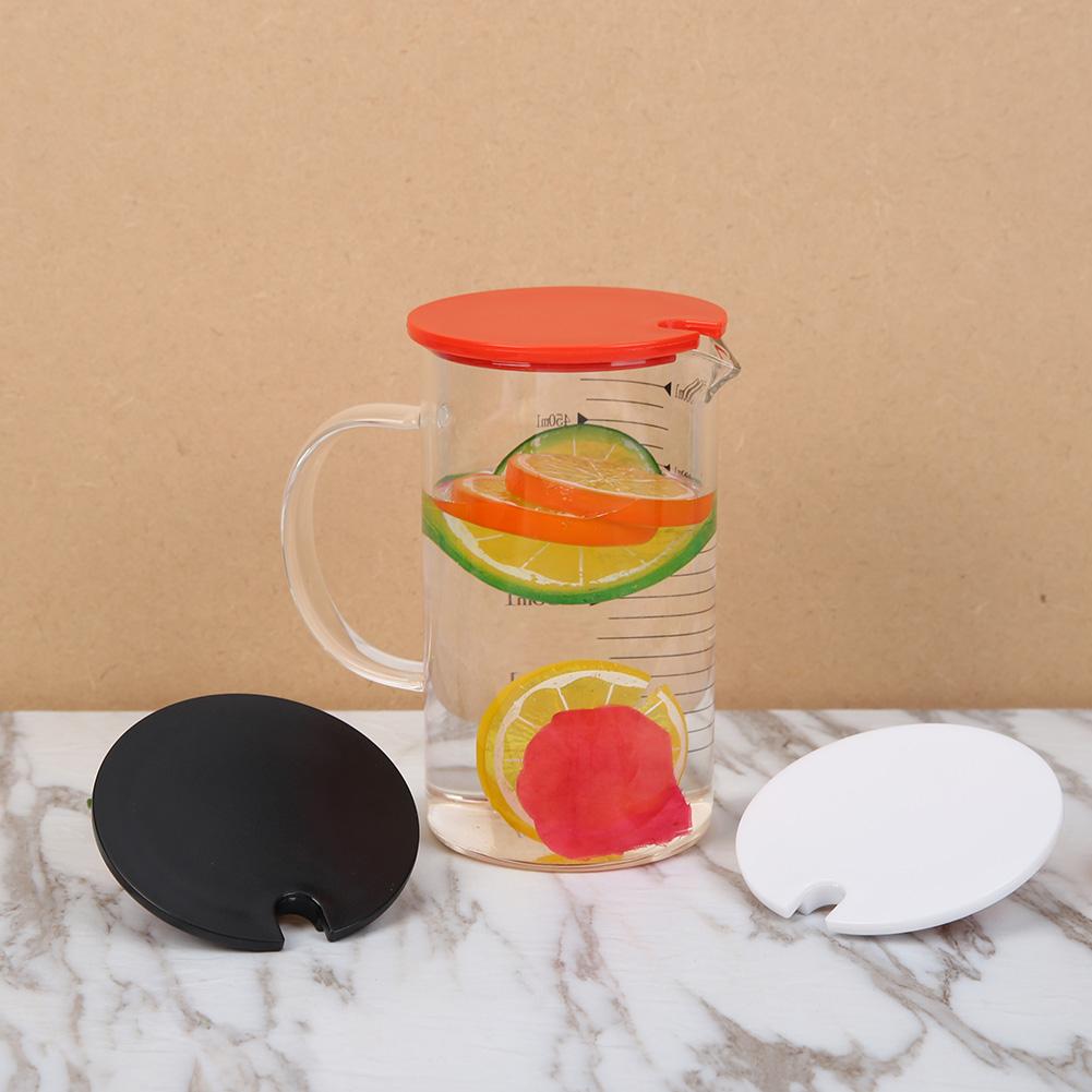 Coffee Tea Mug Filter Cup Cover Plastic Heat-Resistant Glass Cup Infuser Lids