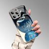 Crystal Water Drop For Apple Pattern Electroplated Phone Case For iPhone 11 12 13 14 15 16 17 Pro Max Plus 16E 17Air Glass Cover