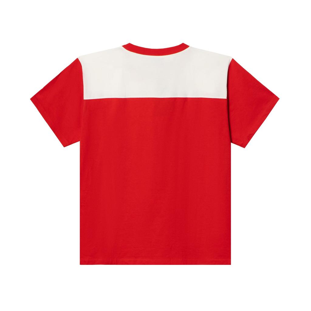 Gucci T Shirts Men's Red Crew Neck Moderate Straight Fit 756708-XJFWL-6362