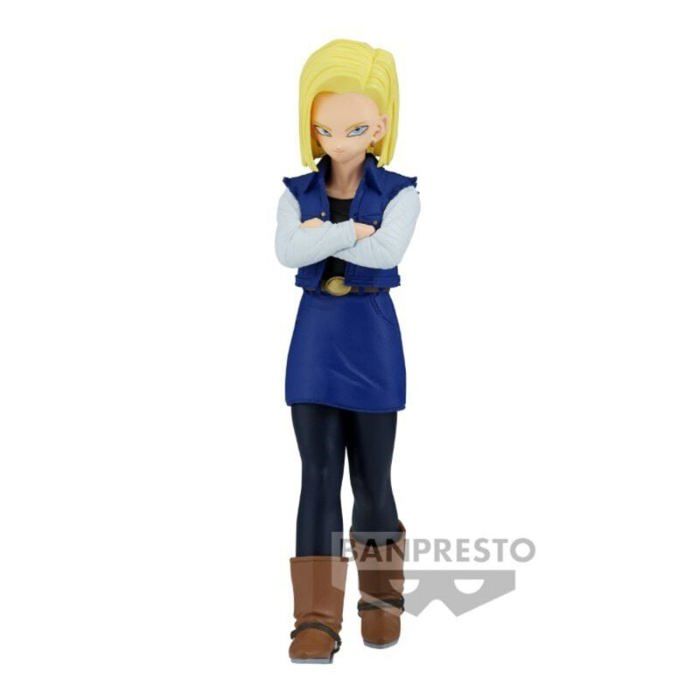 Figurine - Banpresto - Android 18 Solid Edge Work - Détails Exceptionnels - Design Fidèle - Couleurs Vives