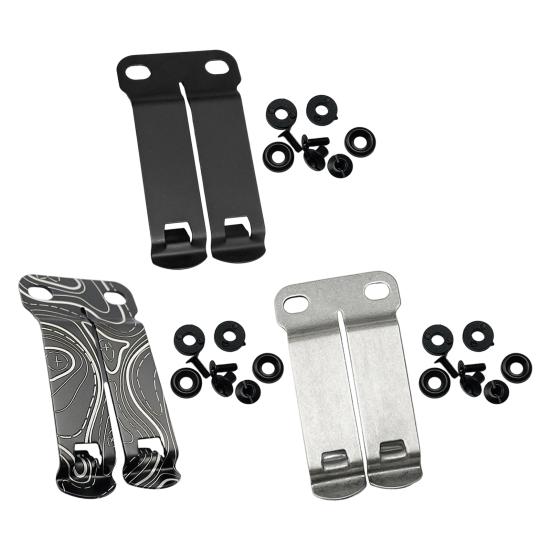 DCC Monoblock Holster Belt Clip with Mounting Screws Heavy Duty Metal Concealed Carry Holster Clip Sheath Clasp Attachment Accessories
