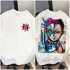 Plus Size Demon Slayer Anime Print Men and Women Tshirt Casual Parentchild Top Summer Street Fashion Cotton Harajuku Y2K
