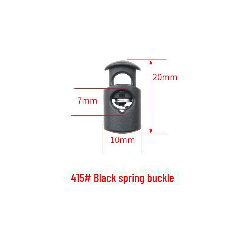 

Черная пластиковая пружинная регулируемая пряжка для одежды и эластичных ремней