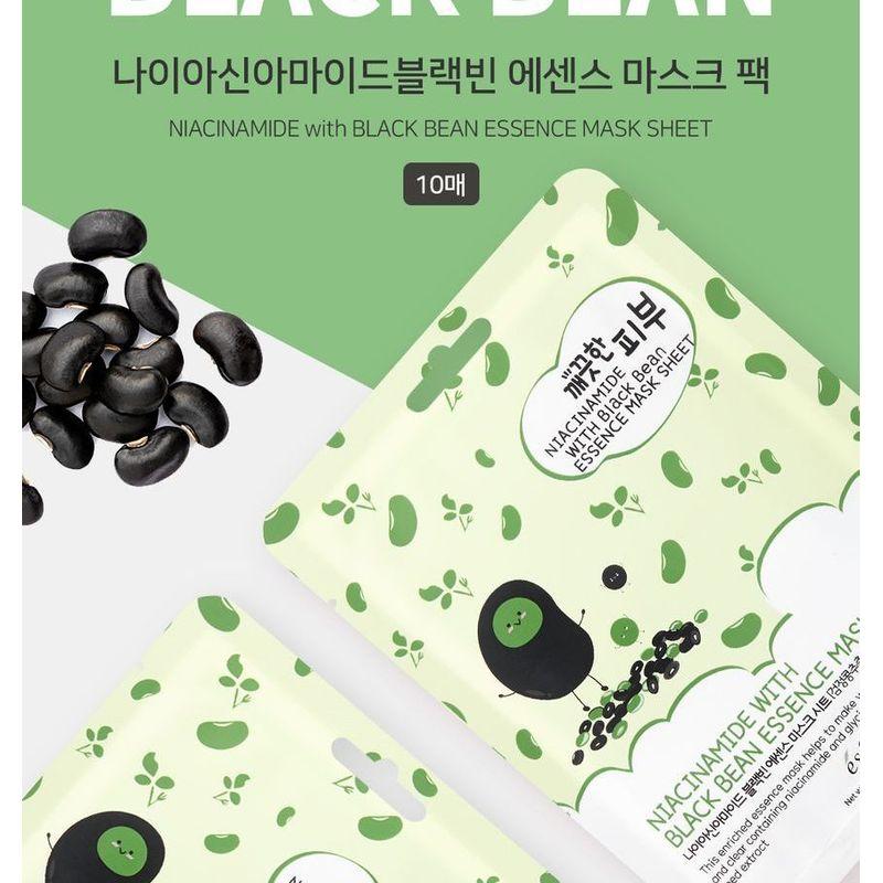 esfolio - Niacinamide With Black Bean Essence Mask Sheet Set