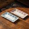 Premium Plate Ceramic Rectangular Plate Household Vegetable Plate Plate Plate New Chinese Tableware Sushi Plate