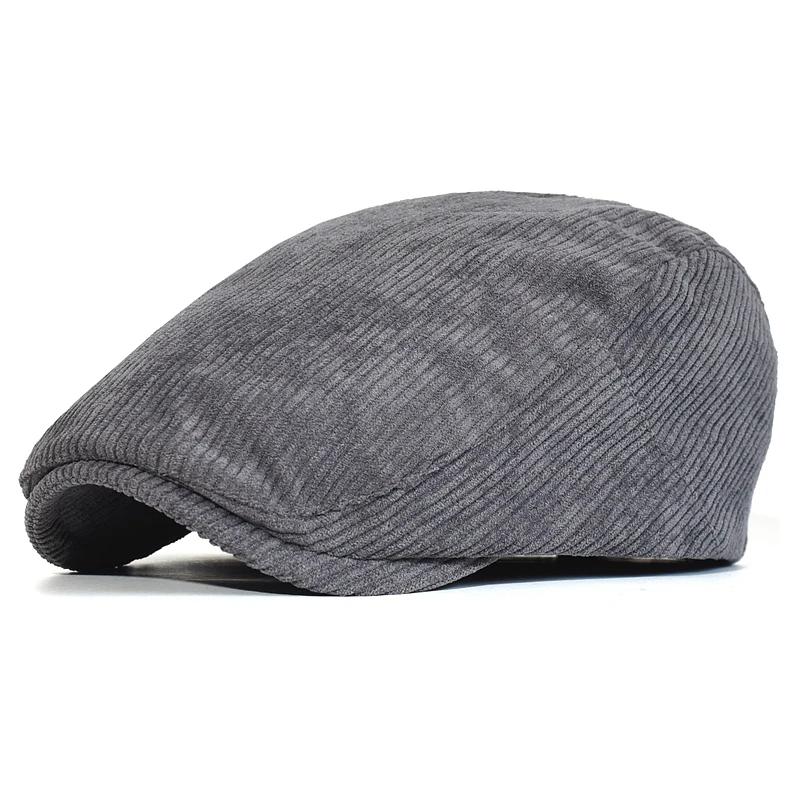 

Spring Camel Corduroy Berets Man Ivy Cap Dad Casual Newsboy Hat Women Beret Irish Hat English Cap 56-60cm