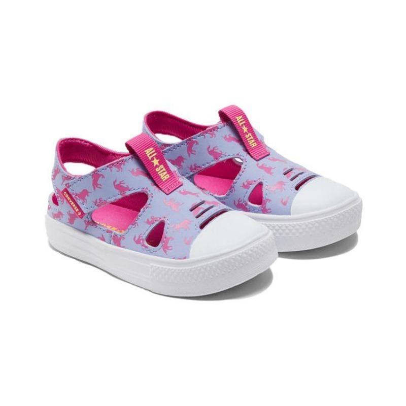 Converse All Star Superplay Sandal Toddler Summer Walking Shoes Breathable Comfort Wear-resistant Purple Pink 770884C