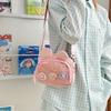 Transparent two-dimensional macaron color small food transparent shoulder bag fashion trend badge messenger bag