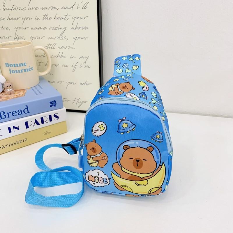 Children Unisex Capybara Cartoon Animal Chest Pack Lightweight Crossbody Bag