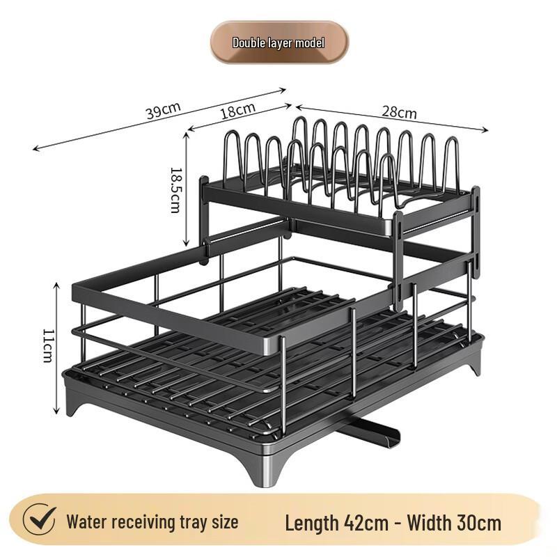 מתקן ייבוש כלים מודרני מפלדת פחמן למשטח עבודה