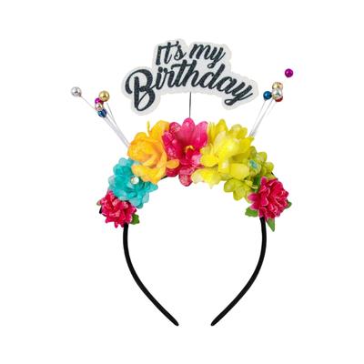 Reusable Plastic Birthday Hair Hoop Glittering Head Accessory Headdress For Women Kids Celebration Event