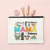 Spanish Printed Makeup Bag Travel Neceser Toiletries Storage Bag Female Canvas Cosmetic Bags Birthday Mother's Day Gift for Mom