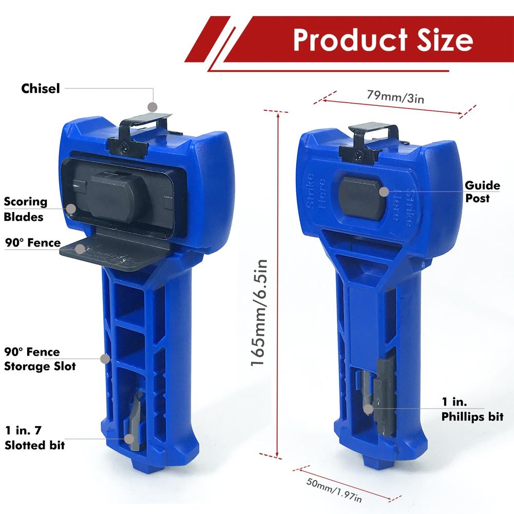 Door Latch Installation Kit Door Latch Mortise Tool Door Lock Hole Saw Set for Accurate Chiseling and Scoring