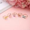Adjustable Flower Animal Ring 36 Pcs Kawaii Cartoon Children Rings Gift for Kids