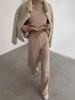 Autumn/Winter European & American Women's Knit Lace-up Casual Two-Piece Set