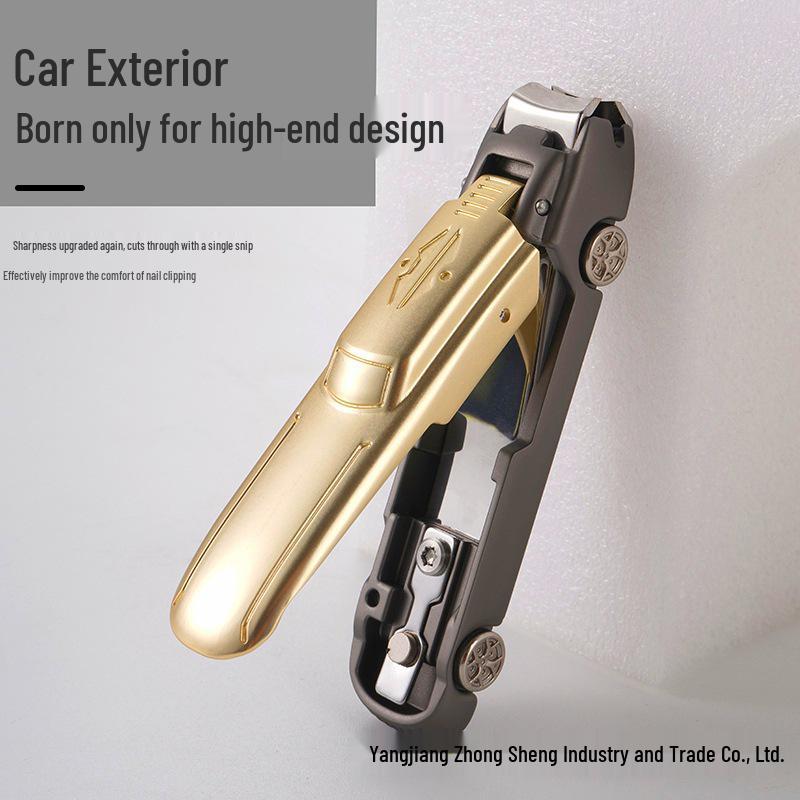 Stainless Steel Clippers with Anti-Splash Design & Multi-Purpose Phone Holder