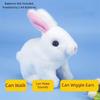 Wag Tail Electric Bunny Plush Walking Wiggle Ears Interactive Plush Toy  Birthday Gifts
