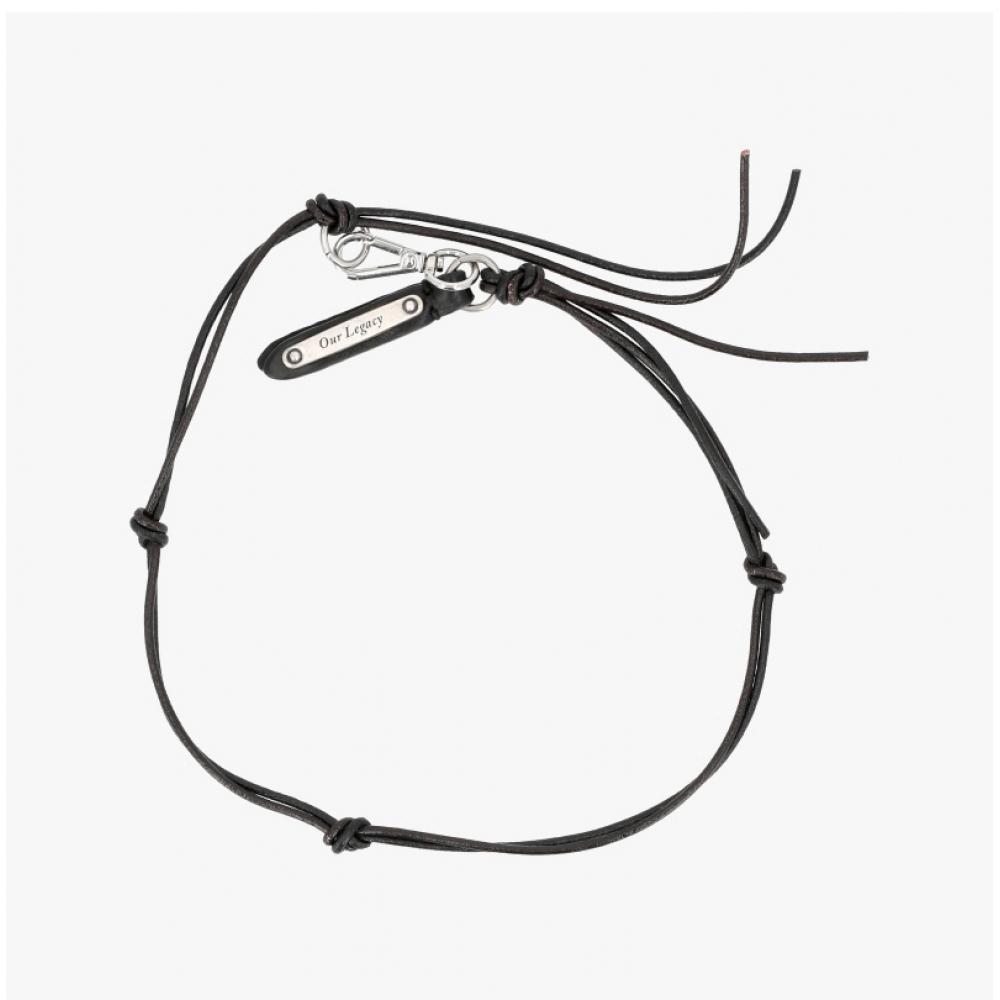 Aourlegacy Leather Necklace Radon Super Slim Purge Liquorice A2258sfl