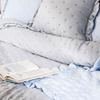 WERONA Bedspread 170x210cm Gray with Ruffles - Subtle Elegance in a Smaller Bedroom