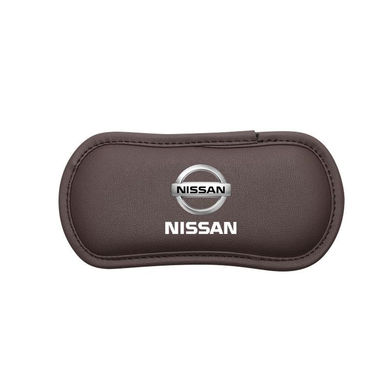 Leather Car Pillow Car Knee Pad Elastic Memory Foam Leg Pad For Nissan Nismo Tiida Sylphy Teana X Trail T30 T32 Almera Qashqai J10 J11