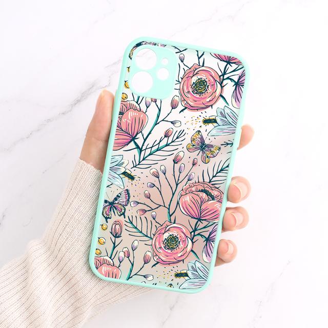 

Противоударный матовый чехол для iPhone 14 11 13 12 Pro Max 13mini Xr Xs X 6 6s 7 8 Plus Se 2022 2020 силиконовый бампер прозрачные жесткие чехлы