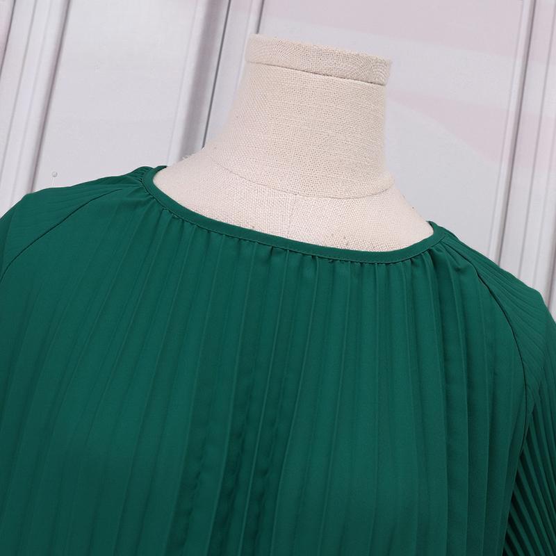 Robe d'été décontractée à manches courtes et col rond pour femme