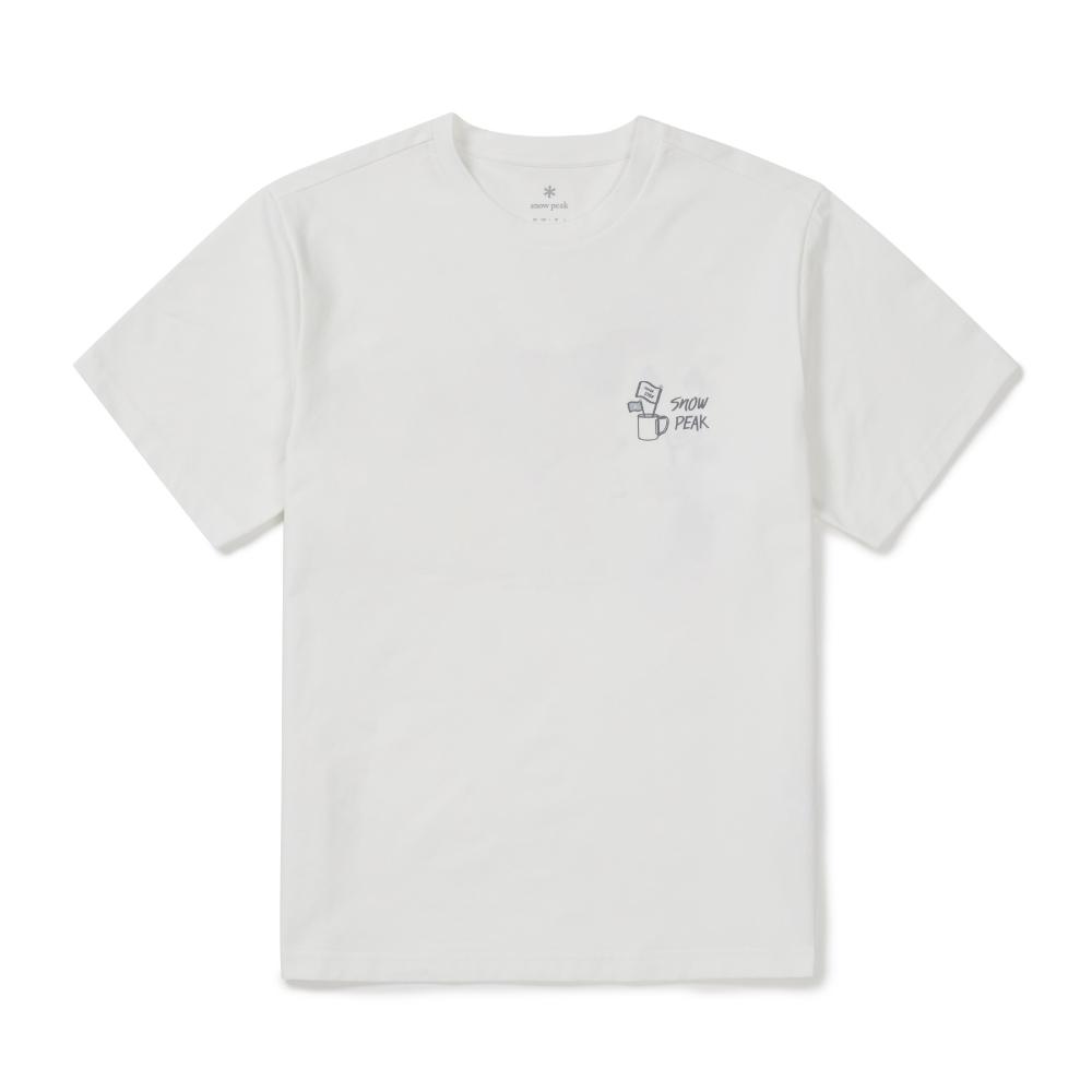 [Snowpeak] Regen Quick-Dry Camping Graphic Half-Sleeve T-shirt Off White (S26MUTTS54)