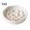 High Base Pet Bowl Raised Slow Feeder Bowl, Ceramic Down Eating Food Vomiting Prevention Anti Dish for Small Medium Dogs & Cats Cat