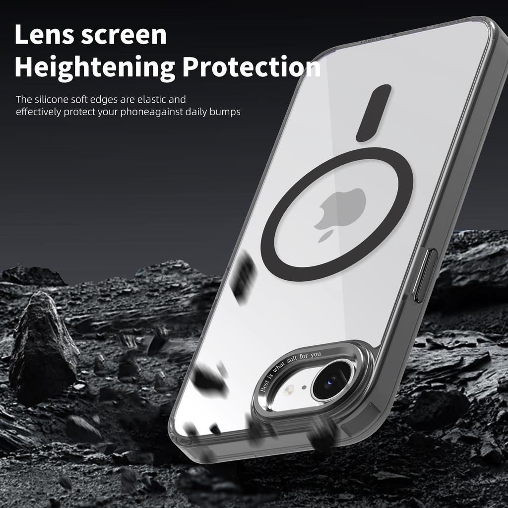 Pro iPhone 16e Pouzdro Kompatibilní s MagSafe TPU+PC Průhledný Kryt na Telefon