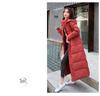 Women's Long Loose Korean Style Down Cotton Coat - Winter 2025 Collection