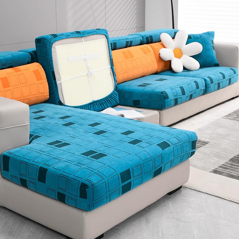 

Universal Stretch Sofa Cover Anti Scratch Non Slip Mat Simple Modern All InJUEusive Cushion Protector for Four Seasons 30-45cm*60-80cm*5-20cm
