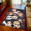 Jujutsu Kaisen Non Slip Rug Carpet Soft Floor Mat Area Rug for Bedroom Living Room Home Decor -QJY