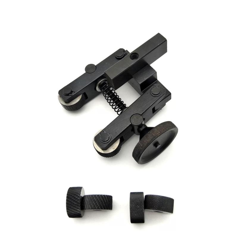 Rullino zigrinatore regolabile a doppia ruota, diametro 19 mm, rulli in lega di alluminio per tornio mini 0618, pezzo da lavorare 10-35 mm